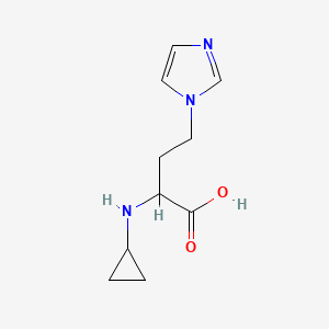 2-(Cyclopropylamino)-4-(1h-imidazol-1-yl)butanoic acid