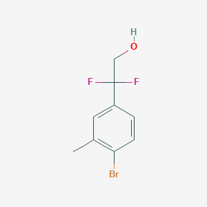 molecular formula C9H9BrF2O B13570487 2-(4-Bromo-3-methylphenyl)-2,2-difluoroethanol 