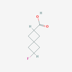 molecular formula C8H11FO2 B13570509 6-Fluorospiro[3.3]heptane-2-carboxylic acid 