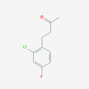 molecular formula C10H10ClFO B13570510 4-(2-Chloro-4-fluorophenyl)butan-2-one 