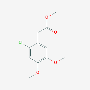 molecular formula C11H13ClO4 B13570515 Methyl (2-chloro-4,5-dimethoxyphenyl)acetate CAS No. 6834-54-4