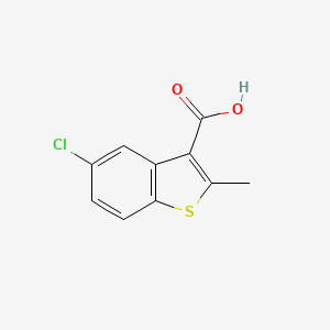 molecular formula C10H7ClO2S B13570521 5-Chloro-2-methyl-1-benzothiophene-3-carboxylicacid 