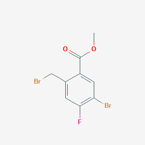 Benzoic acid, 5-bromo-2-(bromomethyl)-4-fluoro-, methyl ester