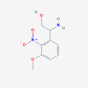 2-Amino-2-(3-methoxy-2-nitrophenyl)ethan-1-ol