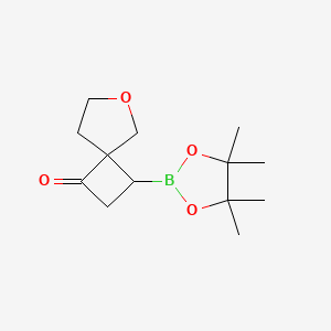 3-(4,4,5,5-Tetramethyl-1,3,2-dioxaborolan-2-yl)-6-oxaspiro[3.4]octan-1-one