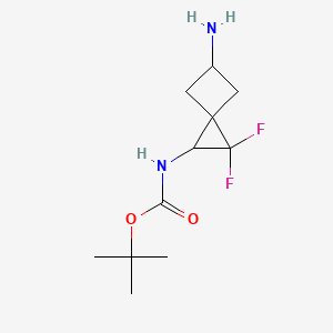 tert-butylN-{5-amino-2,2-difluorospiro[2.3]hexan-1-yl}carbamate