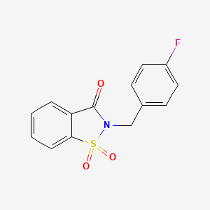 2-(4-fluorobenzyl)-1,2-benzothiazol-3(2H)-one 1,1-dioxide