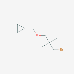 ((3-Bromo-2,2-dimethylpropoxy)methyl)cyclopropane