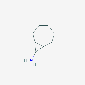 molecular formula C8H15N B13570632 Bicyclo[5.1.0]octan-8-amine CAS No. 61888-94-6