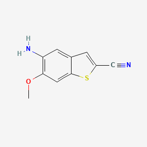 5-Amino-6-methoxy-1-benzothiophene-2-carbonitrile