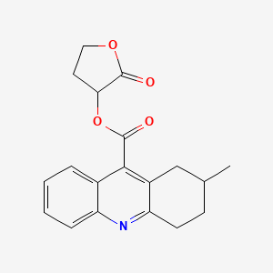 2-Oxooxolan-3-yl2-methyl-1,2,3,4-tetrahydroacridine-9-carboxylate