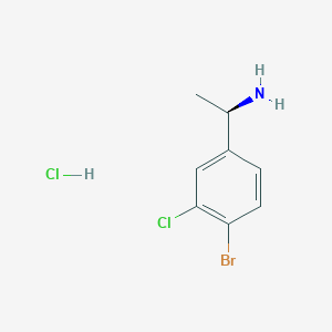 (1R)-1-(4-bromo-3-chlorophenyl)ethan-1-aminehydrochloride