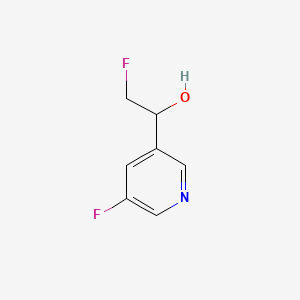 2-Fluoro-1-(5-fluoropyridin-3-yl)ethan-1-ol