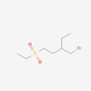 3-(Bromomethyl)-1-(ethylsulfonyl)pentane