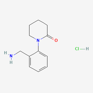 1-[2-(Aminomethyl)phenyl]piperidin-2-onehydrochloride