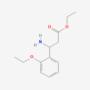 molecular formula C13H19NO3 B13570817 Ethyl 3-amino-3-(2-ethoxyphenyl)propanoate 