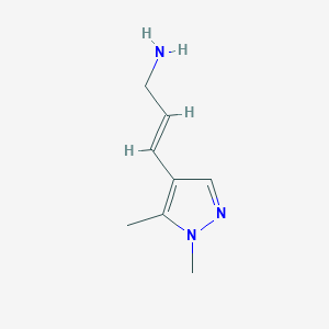 3-(1,5-Dimethyl-1h-pyrazol-4-yl)prop-2-en-1-amine