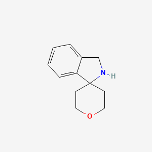 molecular formula C12H15NO B13570862 2,3-Dihydrospiro[isoindole-1,4'-oxane] 