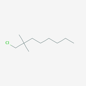 molecular formula C10H21Cl B13570917 1-Chloro-2,2-dimethyloctane 