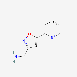 [5-(Pyridin-2-yl)-1,2-oxazol-3-yl]methanamine