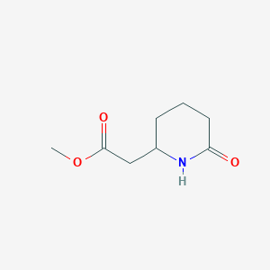 Methyl2-(6-oxopiperidin-2-yl)acetate