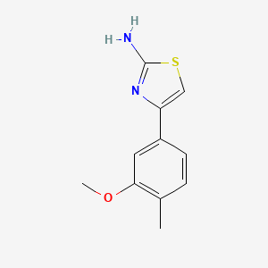 molecular formula C11H12N2OS B13570953 4-(3-Methoxy-4-methyl-phenyl)-thiazol-2-ylamine 