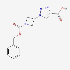 1-(1-((Benzyloxy)carbonyl)azetidin-3-yl)-1h-1,2,3-triazole-4-carboxylic acid