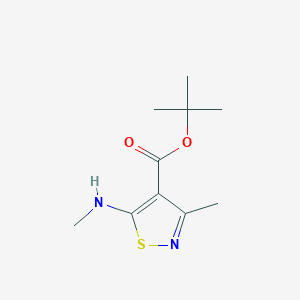 Tert-butyl 3-methyl-5-(methylamino)isothiazole-4-carboxylate