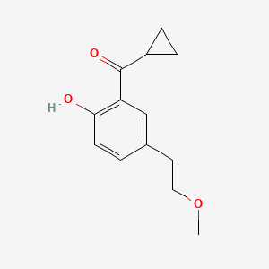 Cyclopropyl(2-hydroxy-5-(2-methoxyethyl)phenyl)methanone