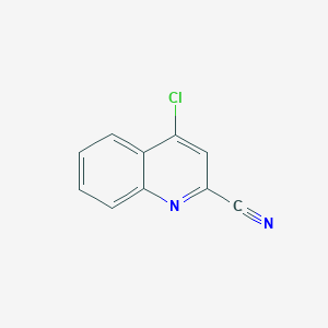 molecular formula C10H5ClN2 B1357102 4-氯喹啉-2-碳腈 CAS No. 4552-43-6