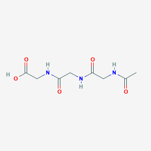 molecular formula C8H13N3O5 B13571023 N-acetylglycylglycylglycine CAS No. 52773-70-3