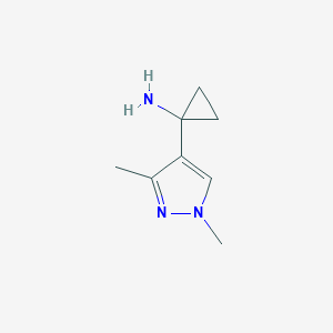 1-(1,3-Dimethyl-1H-pyrazol-4-YL)cyclopropan-1-amine