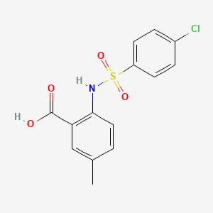 2-(4-Chlorobenzenesulfonamido)-5-methylbenzoic acid