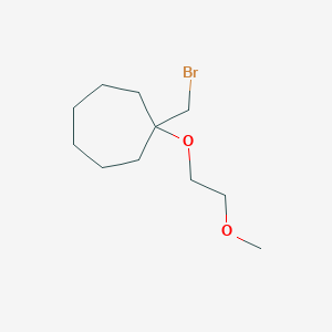 1-(Bromomethyl)-1-(2-methoxyethoxy)cycloheptane