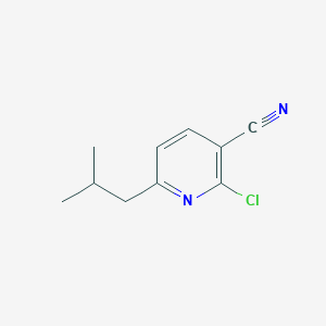 2-Chloro-6-(2-methylpropyl)pyridine-3-carbonitrile