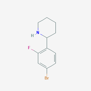 2-(4-Bromo-2-fluorophenyl)piperidine