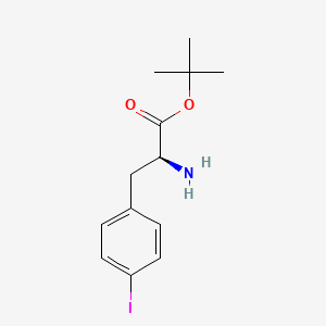 molecular formula C13H18INO2 B13571221 4-Iodophenylalanine tert-butyl ester 