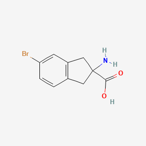 2-Amino-5-bromo-2,3-dihydro-1H-indene-2-carboxylic acid