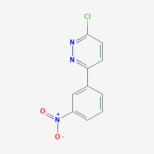 molecular formula C10H6ClN3O2 B1357126 3-氯-6-(3-硝基苯基)吡啶二嗪 CAS No. 58059-33-9