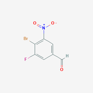 4-Bromo-3-fluoro-5-nitrobenzaldehyde