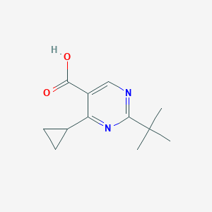 2-(Tert-butyl)-4-cyclopropylpyrimidine-5-carboxylic acid