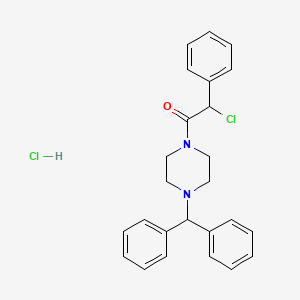 2-Chloro-1-[4-(diphenylmethyl)piperazin-1-yl]-2-phenylethan-1-one hydrochloride