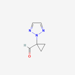 1-(2H-1,2,3-triazol-2-yl)cyclopropane-1-carbaldehyde