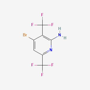 4-Bromo-3,6-bis(trifluoromethyl)pyridin-2-amine