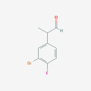 2-(3-Bromo-4-fluorophenyl)propanal