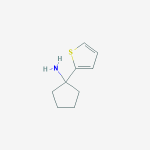 molecular formula C9H13NS B1357142 1-(Thiophen-2-yl)cyclopentan-1-amine CAS No. 59397-18-1