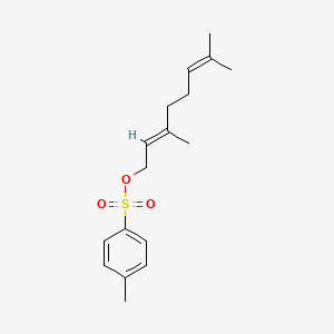 molecular formula C17H24O3S B13571423 Geranyl tosylate 