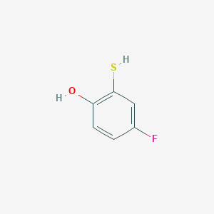 molecular formula C6H5FOS B13571446 4-Fluoro-2-mercaptophenol CAS No. 656-69-9