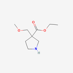 Ethyl 3-(methoxymethyl)pyrrolidine-3-carboxylate