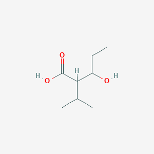 molecular formula C8H16O3 B13571505 3-Hydroxy-2-isopropylpentanoic acid 